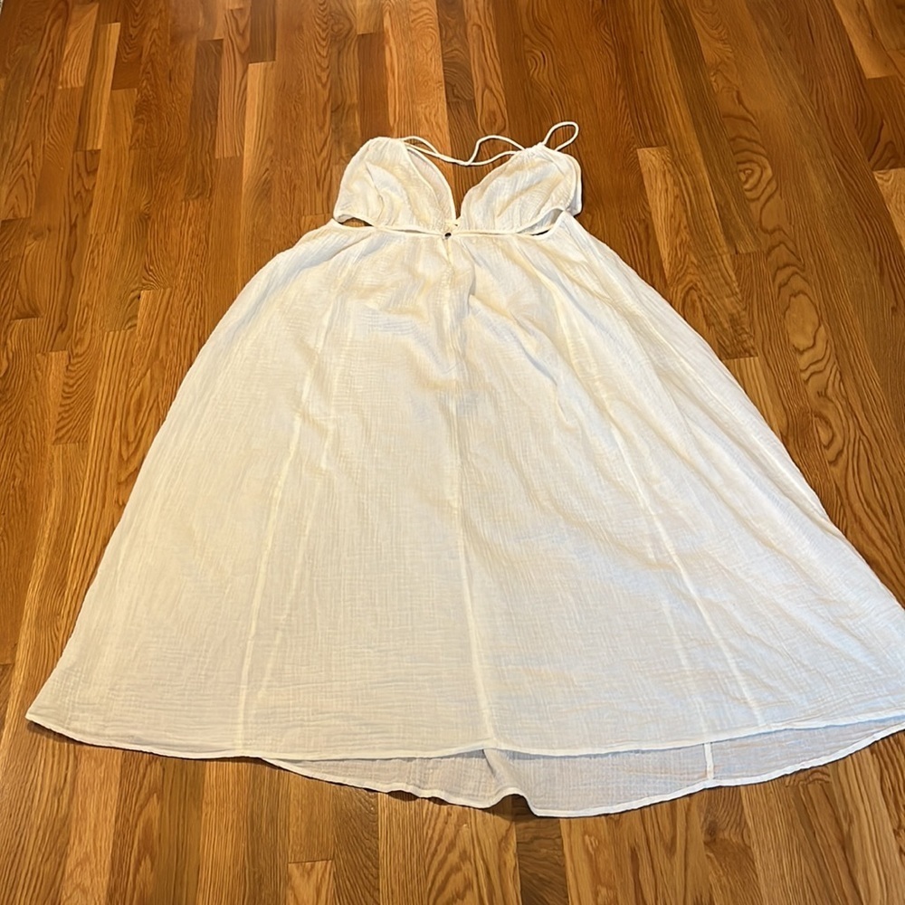 NWT Anthropologie Gauzy Cutout Cover-Up Maxi Dress Size XL - Picture 12 of 17